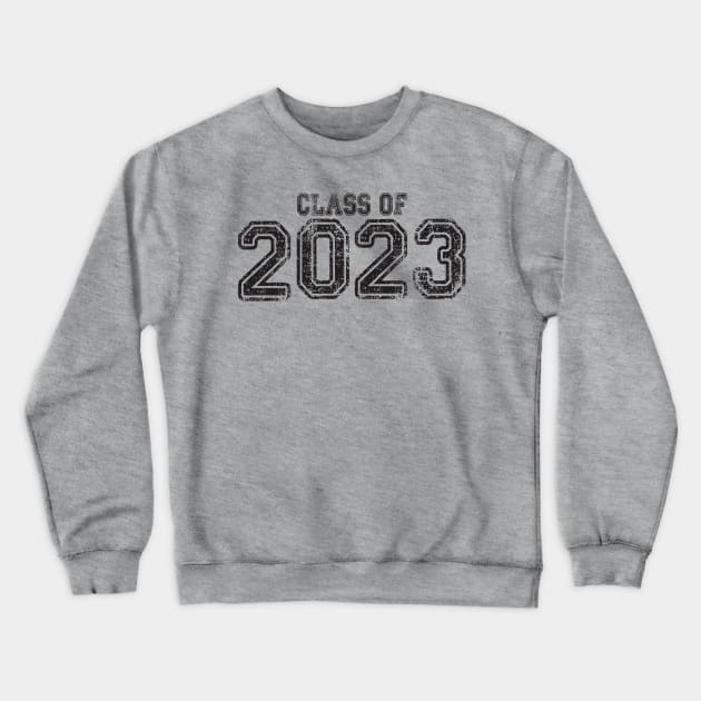 Varsity Black Class of 2023 Crewneck Sweatshirt by Jitterfly